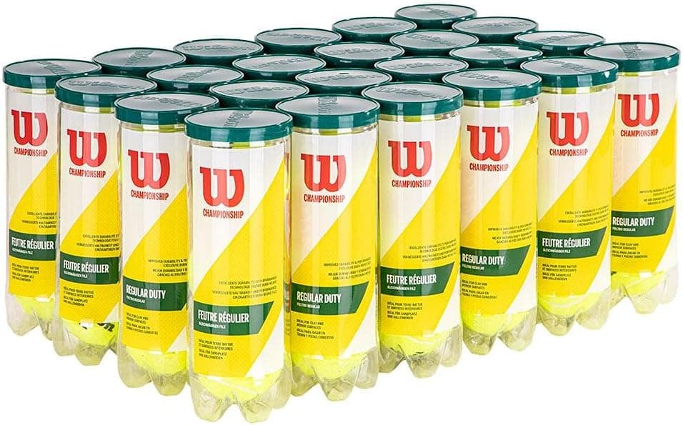 WILSON Championship Tennis Balls – Regular Duty, 1 Can (3 balls)