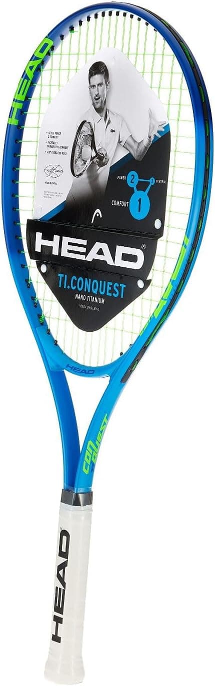HEAD Ti.Conquest Pre-Strung 27in Blue Tennis Racquet