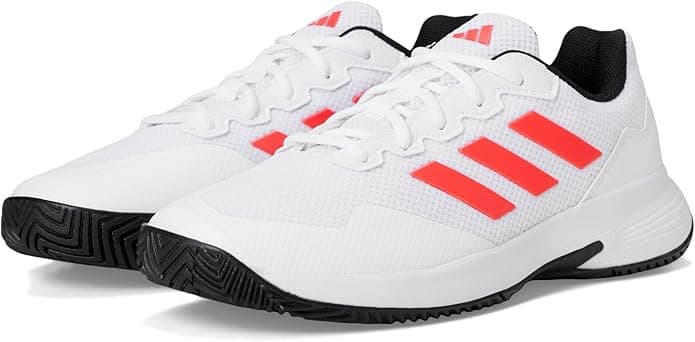 Adidas Gamecourt 2.0 Tennis Shoes (Men’s, White/Black)